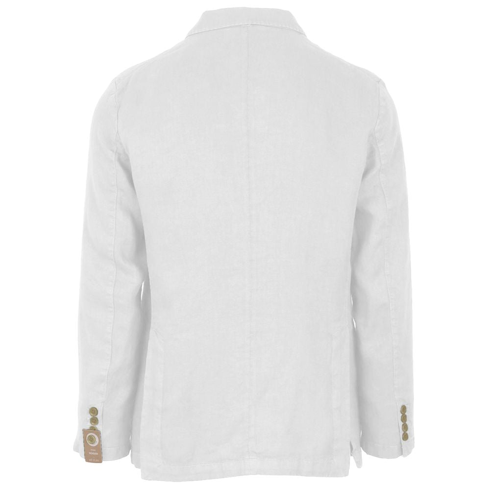 White Linen Blazer