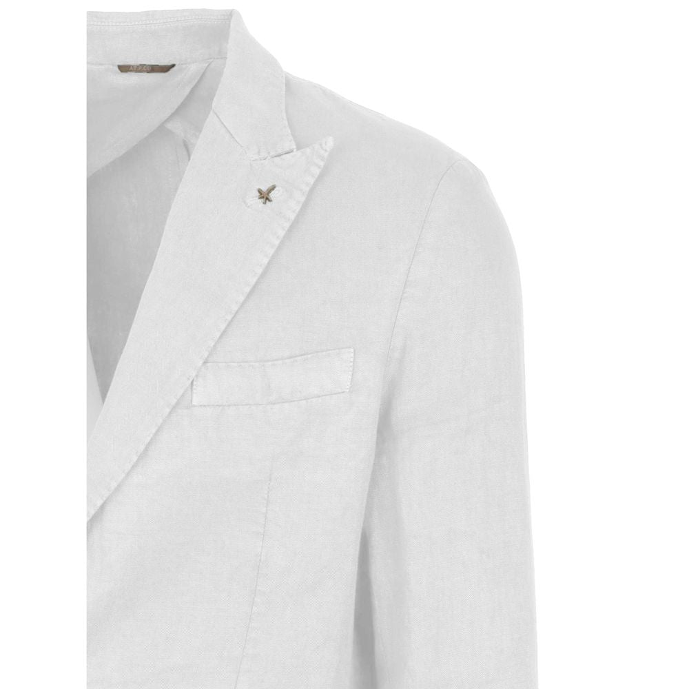 White Linen Blazer