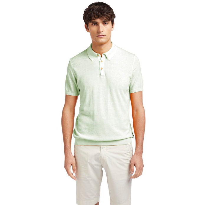 Green Cotton Polo Shirt