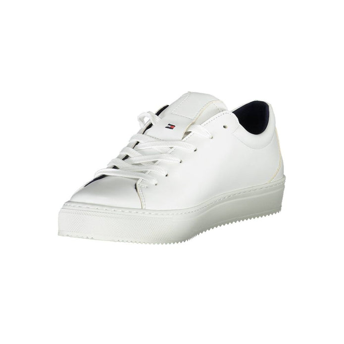 White Synthetic Women Sneaker