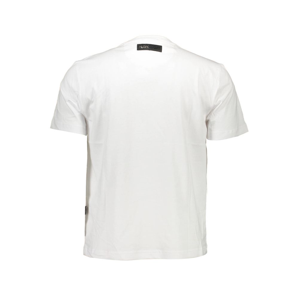 White Cotton Men T-Shirt