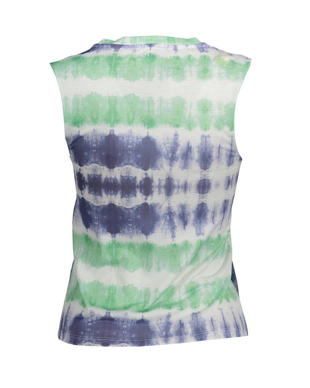 Light Blue Polyester Women Top