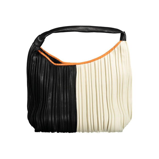 Black Polyethylene Women Handbag