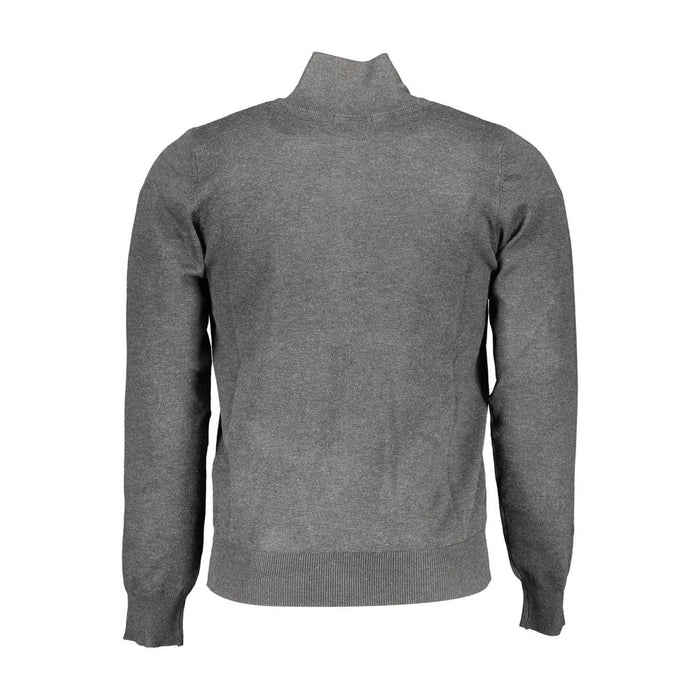 Gray Viscose Men Sweater