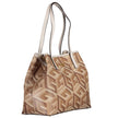 Beige Polyethylene Women Handbag