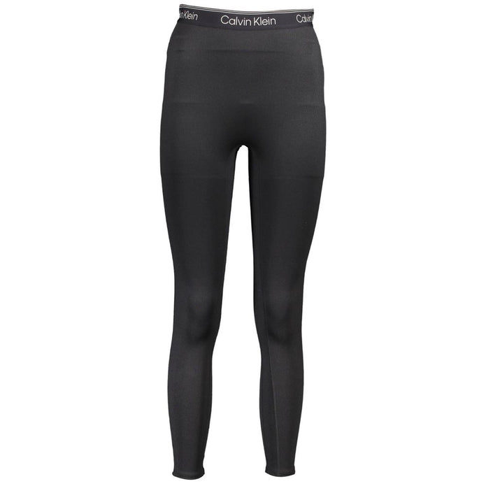 Black Polyester Women Legging