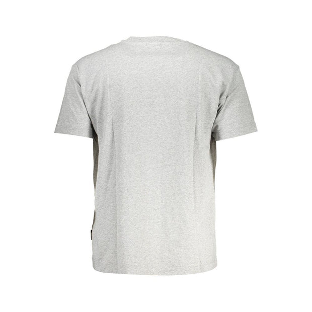 Gray Cotton Men T-Shirt