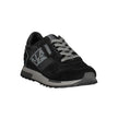 Black Polyester Men Sneaker