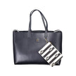 Blue Polyethylene Women Handbag