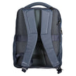 Blue Leather Men Backpack