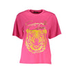 Pink Cotton Women T-Shirt