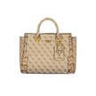 Beige Polyethylene Handbag