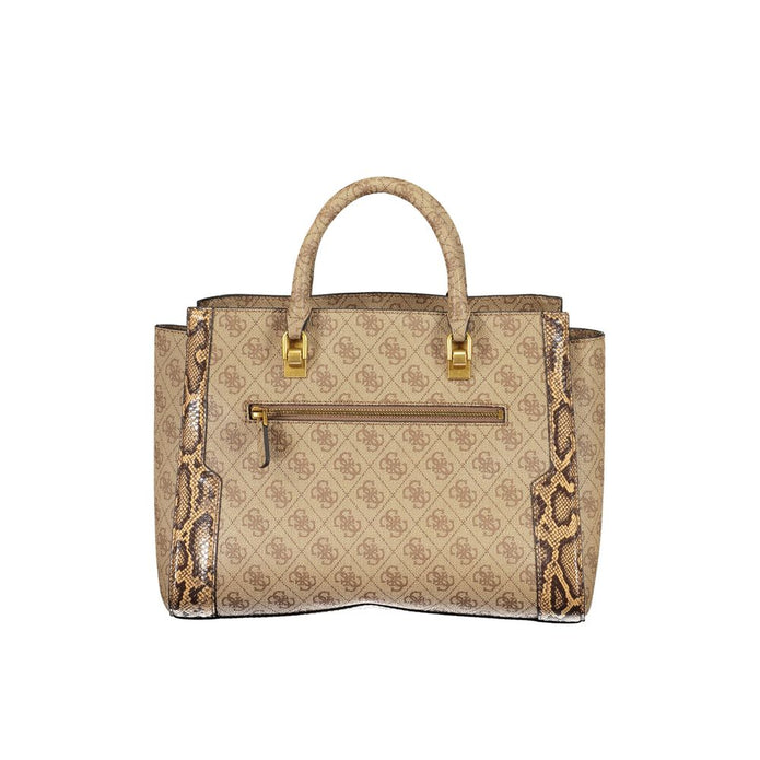 Beige Polyethylene Handbag