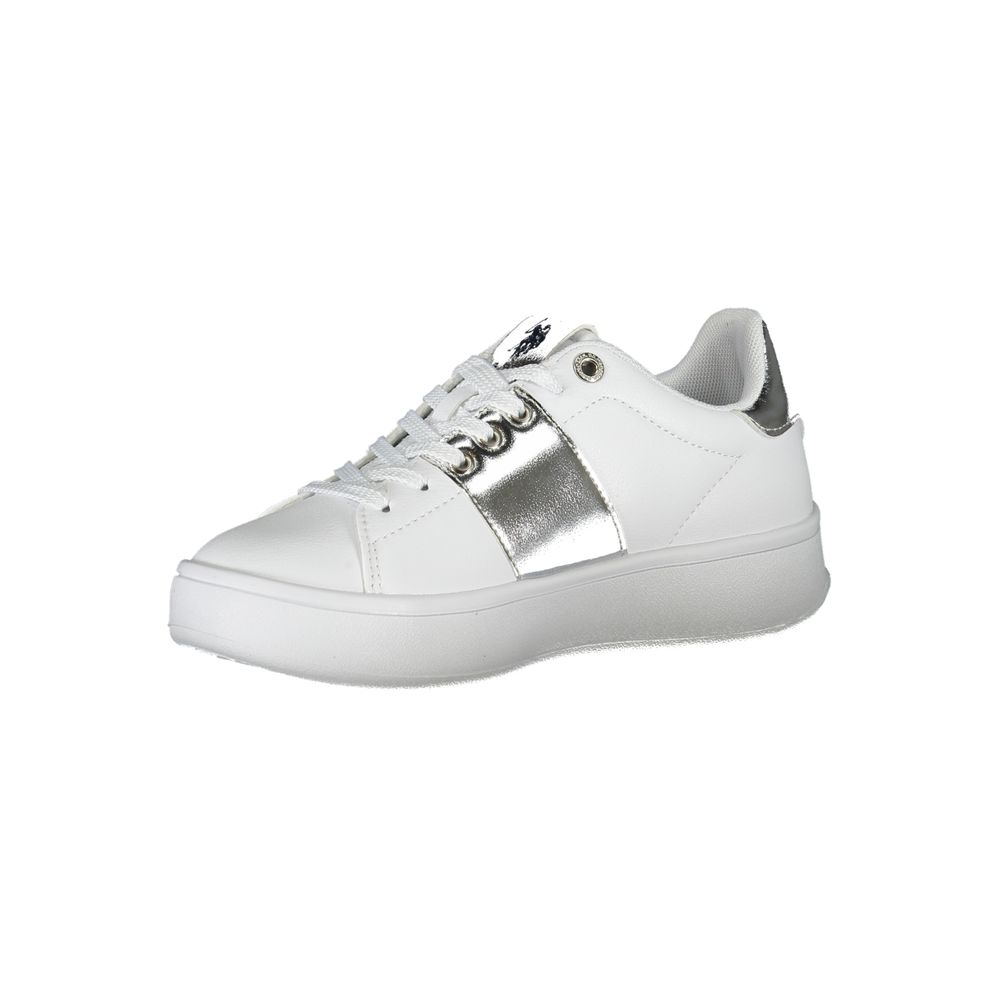 White Polyethylene Women Sneaker