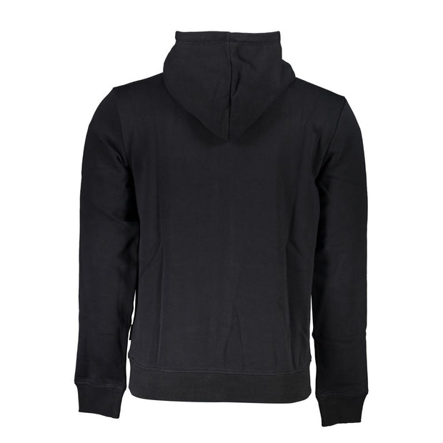 Black Cotton Men Sweater