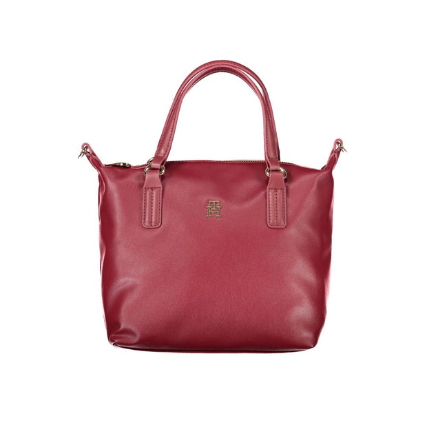 Pink Polyester Women Handbag