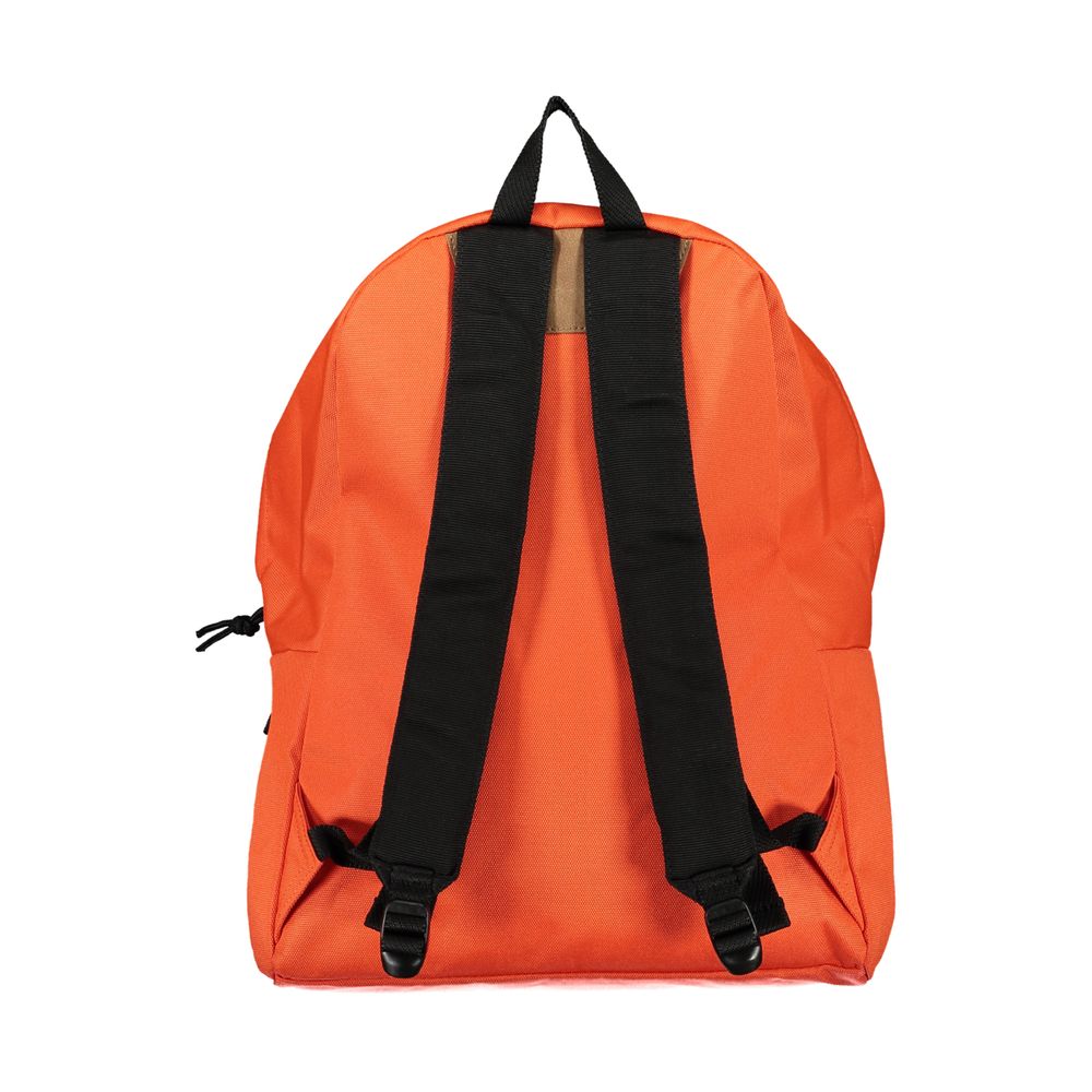 Eco-Chic Orange Backpack with Logo Design