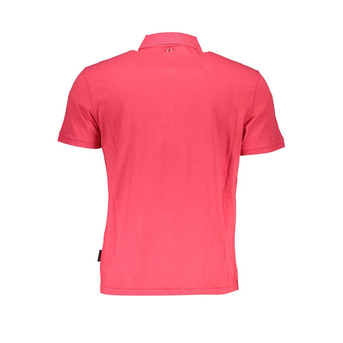 Pink Cotton Polo Shirt