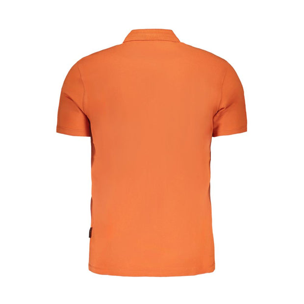 Orange Cotton Polo Shirt