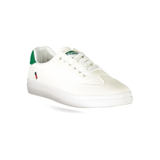 White Polyester Sneaker