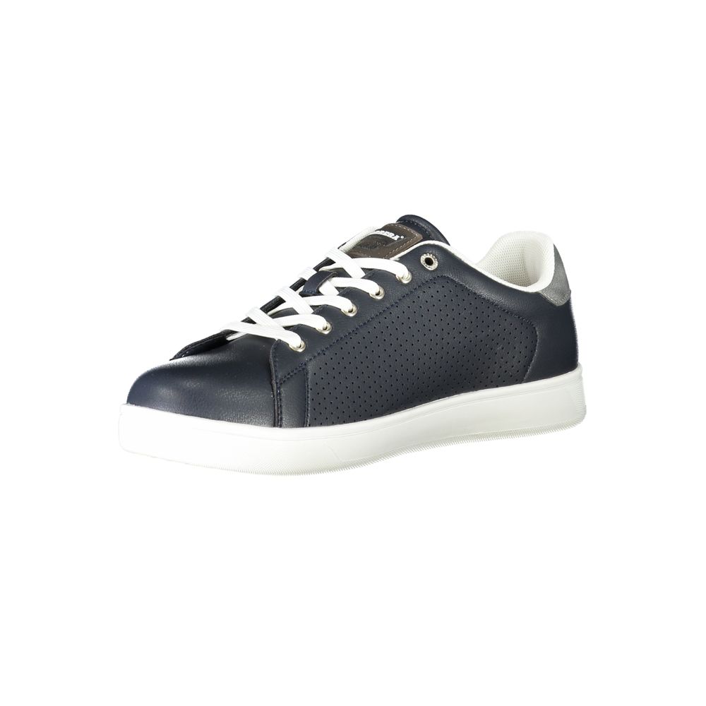 Blue Polyester Sneaker