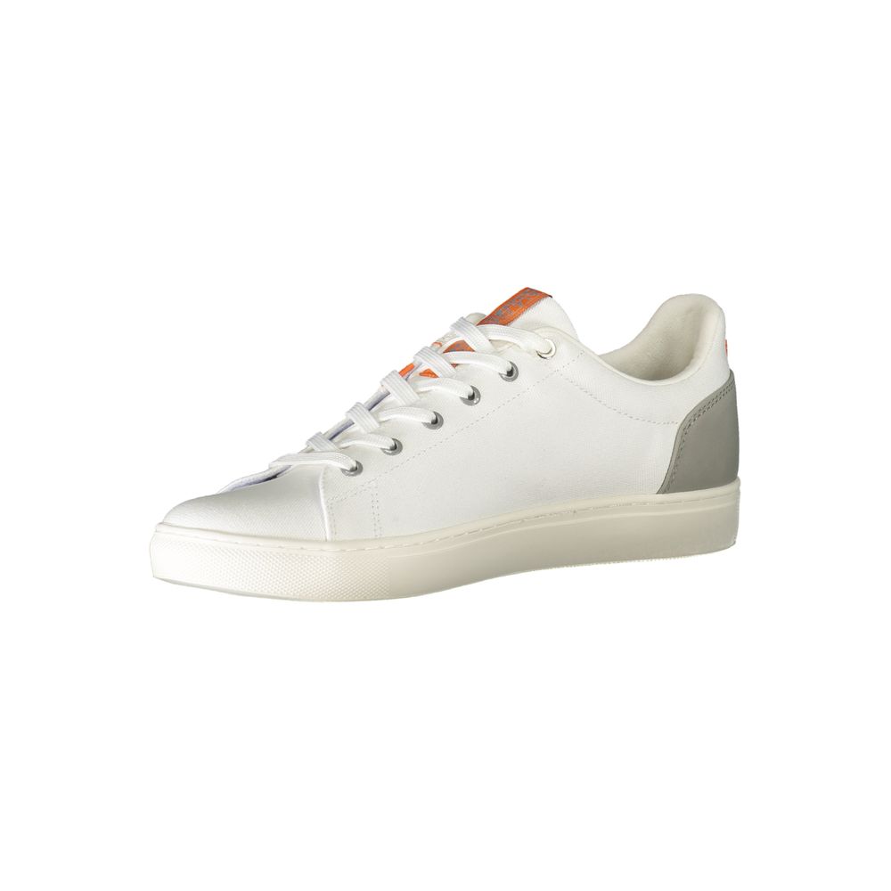 White Polyester Sneaker