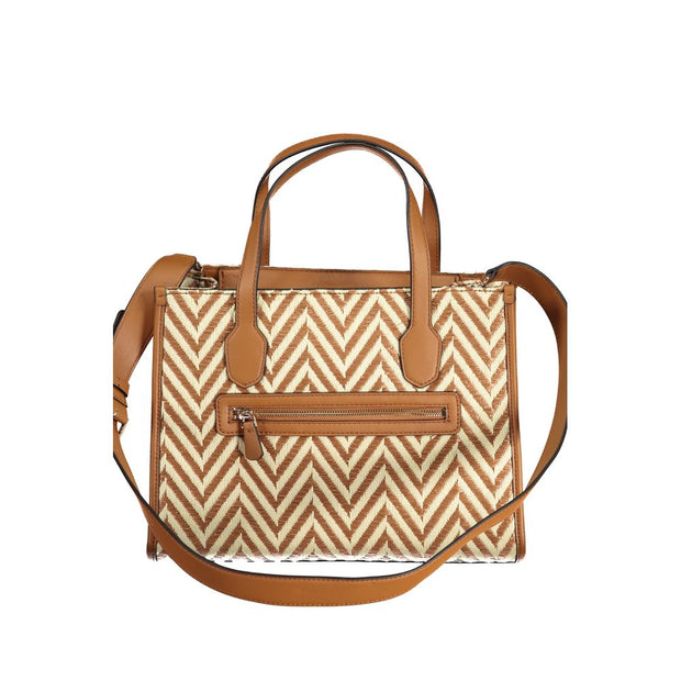 Brown Cotton Handbag