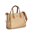 Brown Cotton Handbag