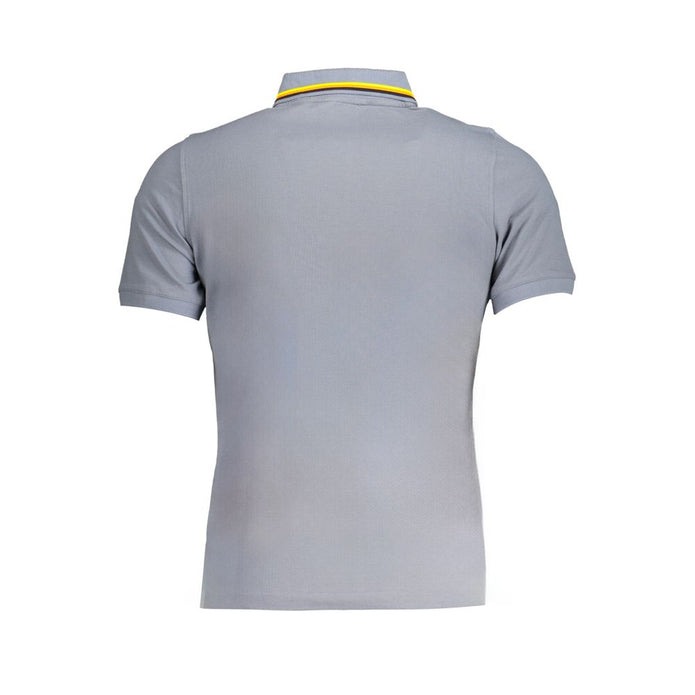 Gray Cotton Polo Shirt