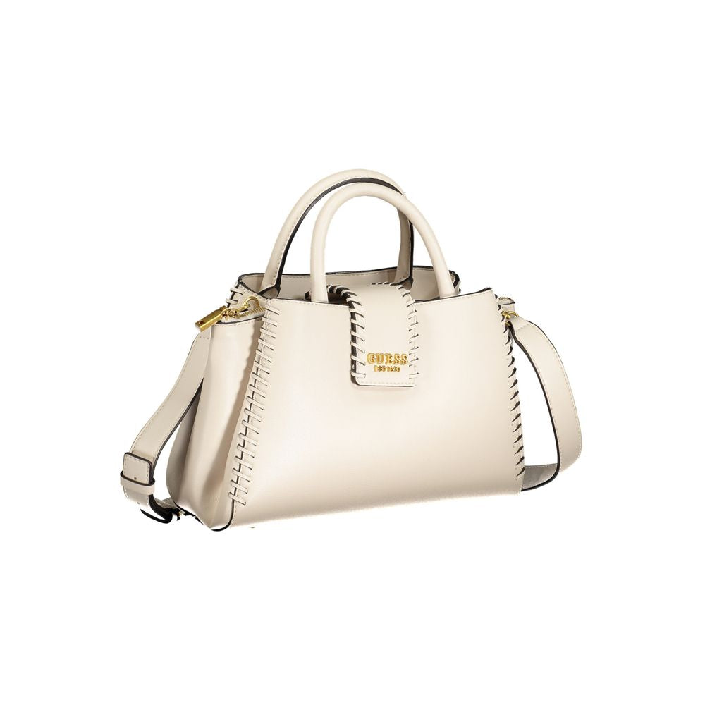 Beige Polyethylene Handbag