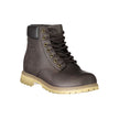 Brown Polyester Men Boot