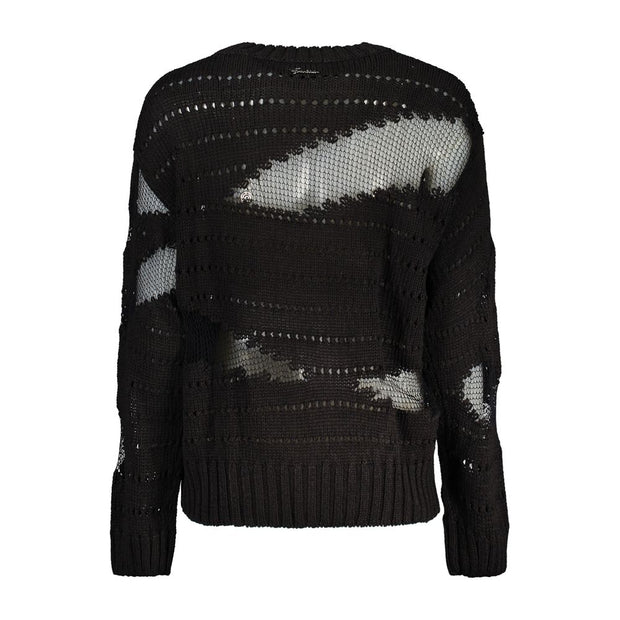 Black Acrylic Women Sweater