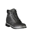 Black Polyester Men Boot