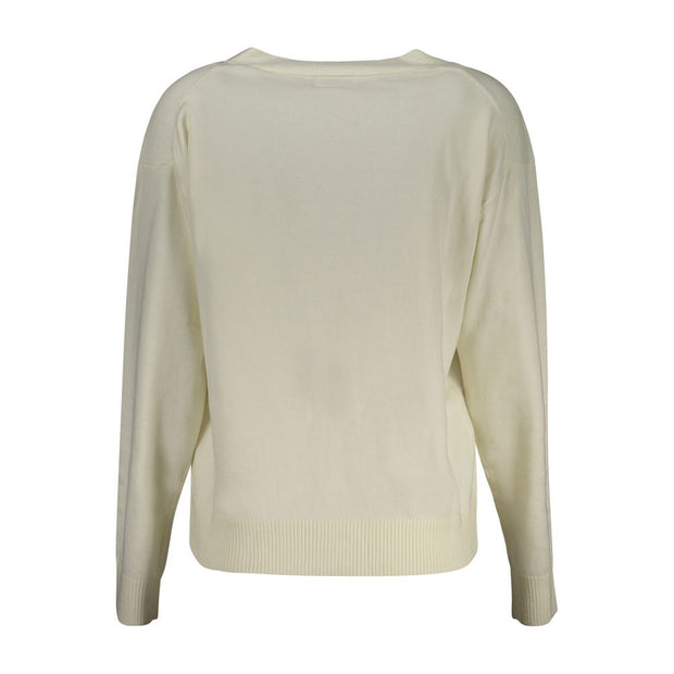 White Polyester Sweater