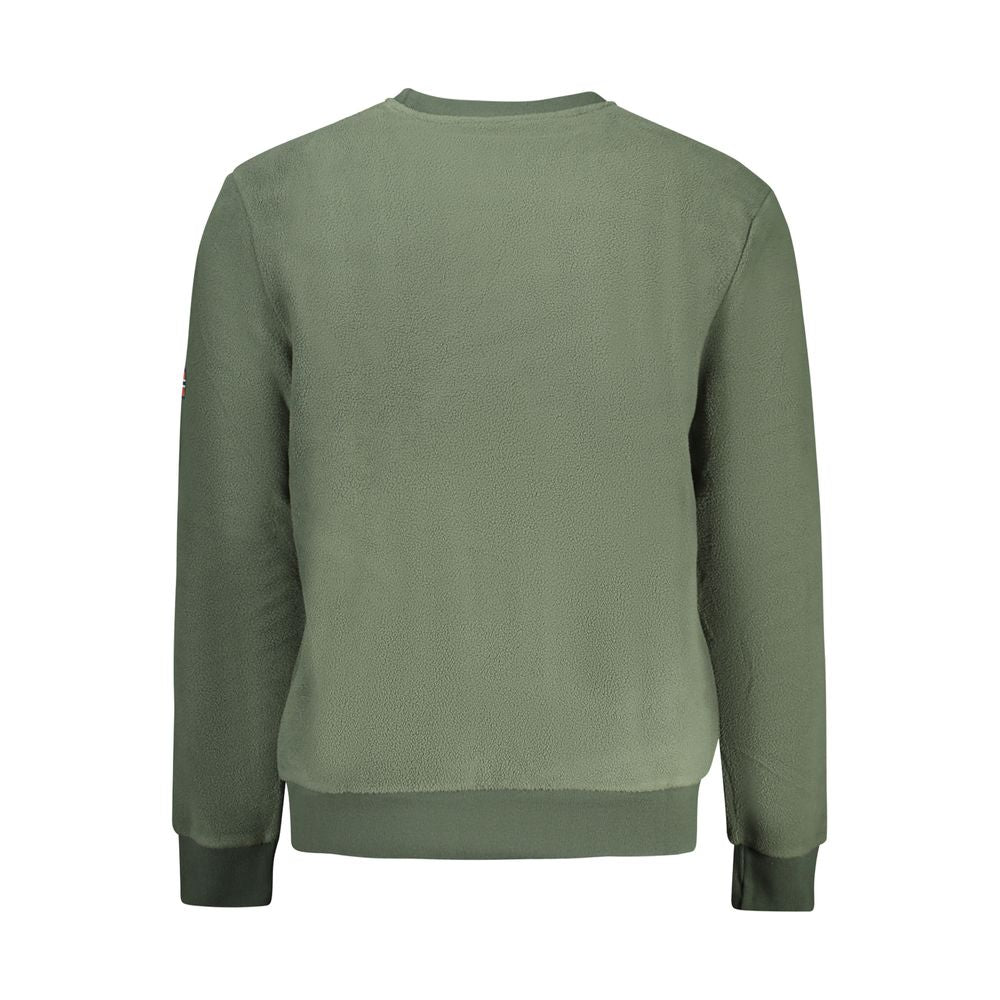 Green Polyester Men Sweater