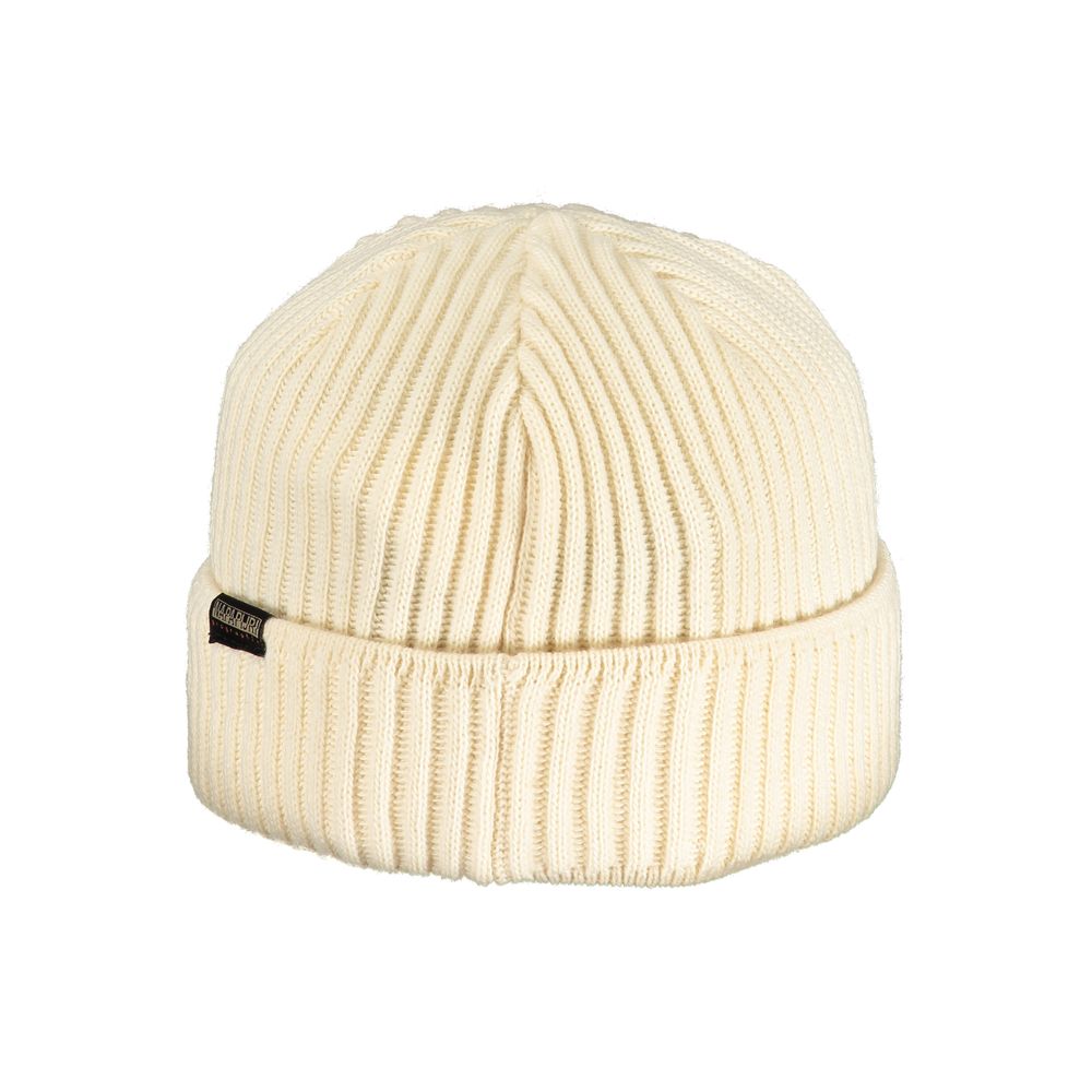 Beige Acrylic Men Cap