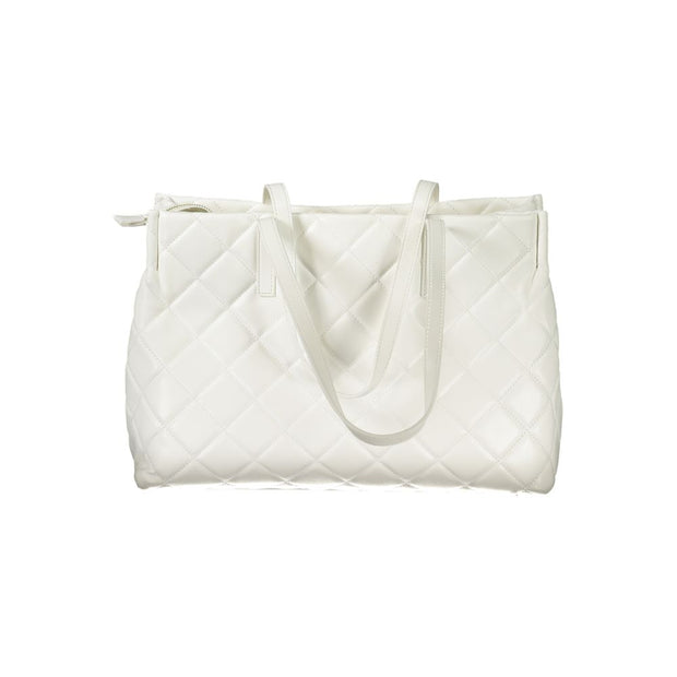 White Polyethylene Women Handbag