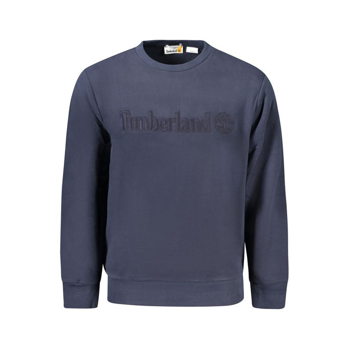 Blue Cotton Men Sweater