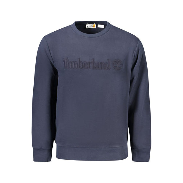 Blue Cotton Men Sweater