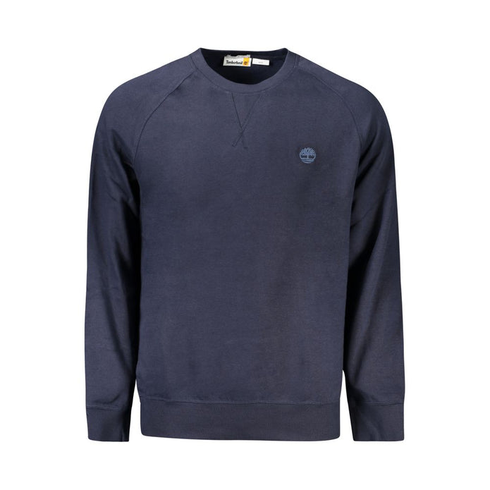 Blue Cotton Men Sweater