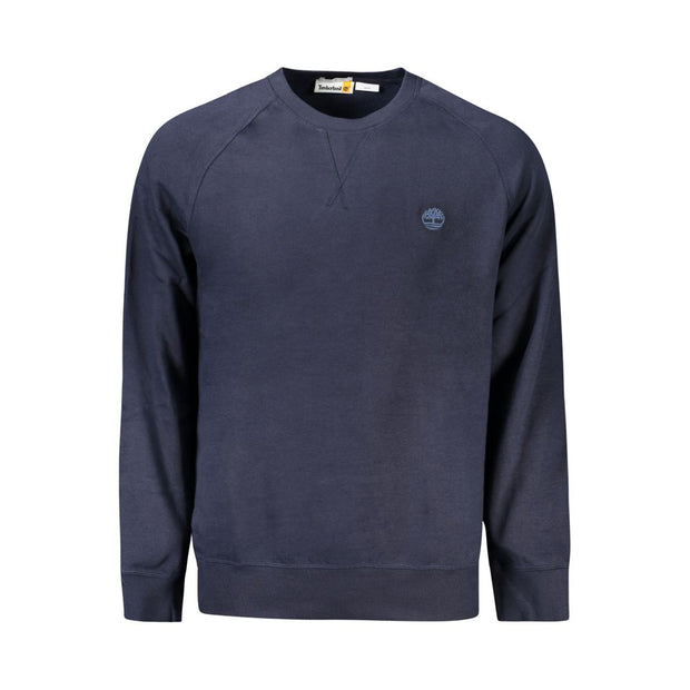 Blue Cotton Men Sweater