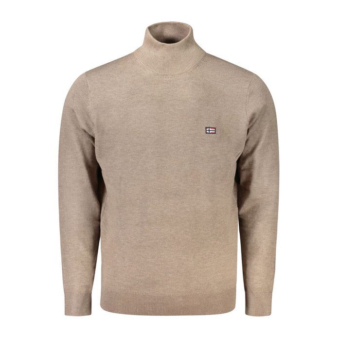 Brown Polyamide Men Sweater