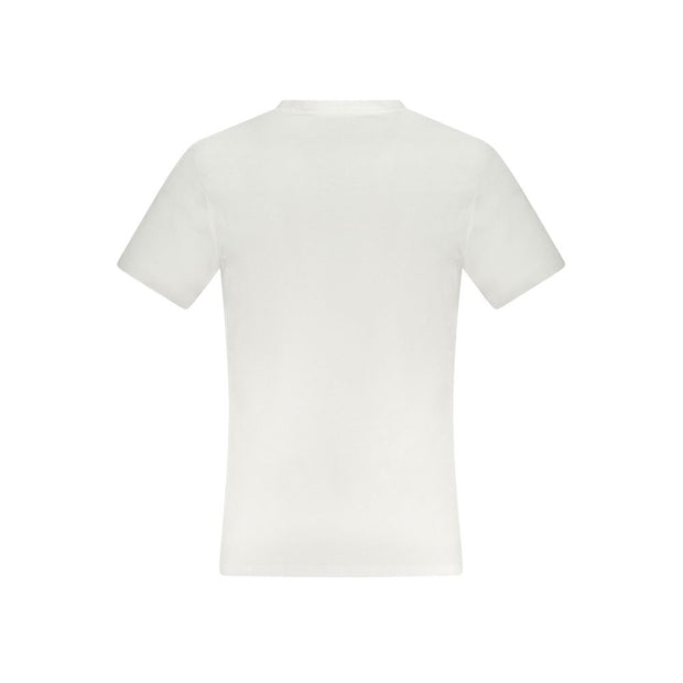 White Cotton Men T-Shirt