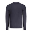 Blue Cotton Men Sweater