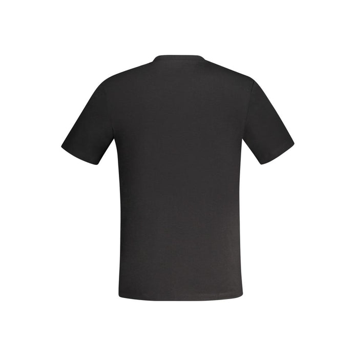 Black Cotton Men T-Shirt