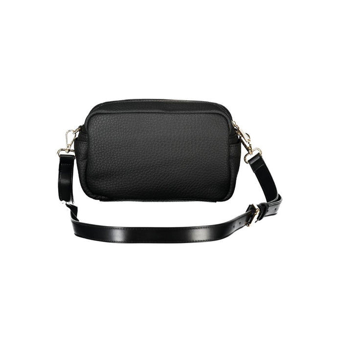 Black Polyethylene Women Handbag