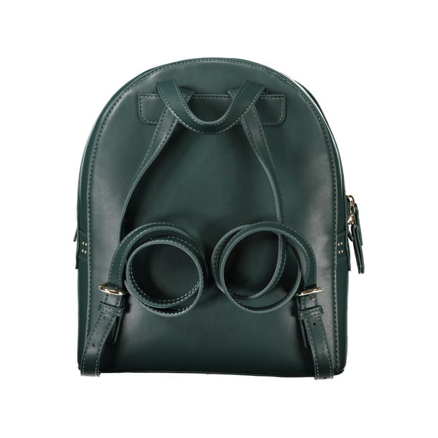 Green Polyethylene Women Backpack