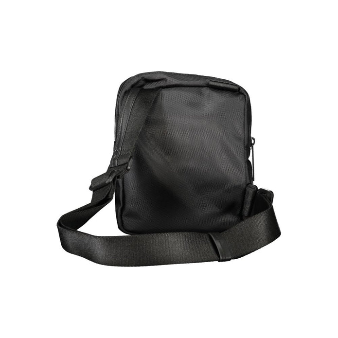 Black Polyester Men Shoulder Bag