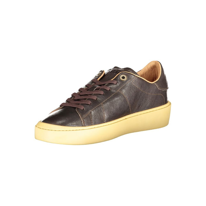 Brown Leather Men Sneaker