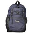 Blue Polyester Men Backpack